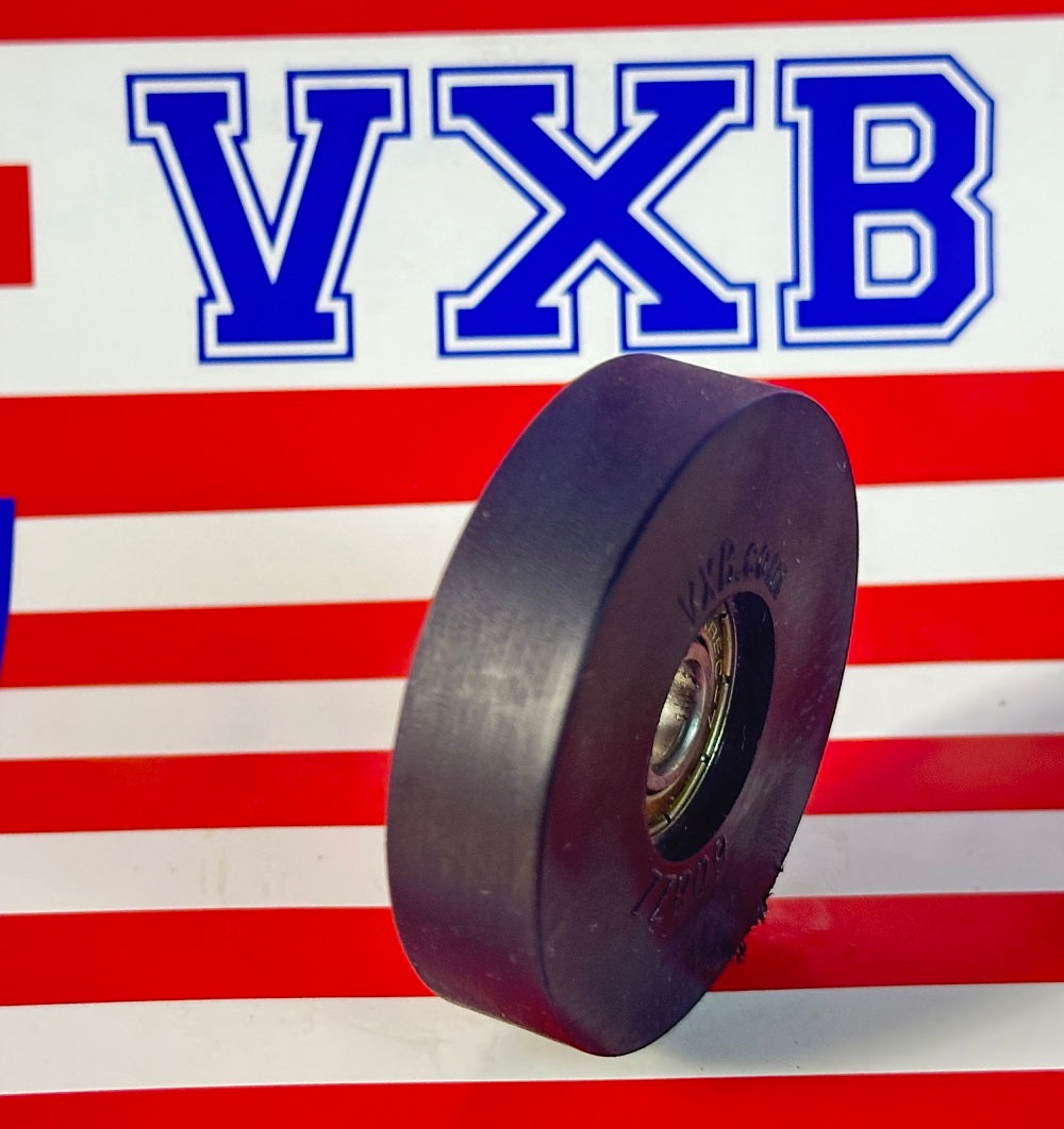 8mm Bore Bearing - 2" Black Tire 8x 2" x 1/2"