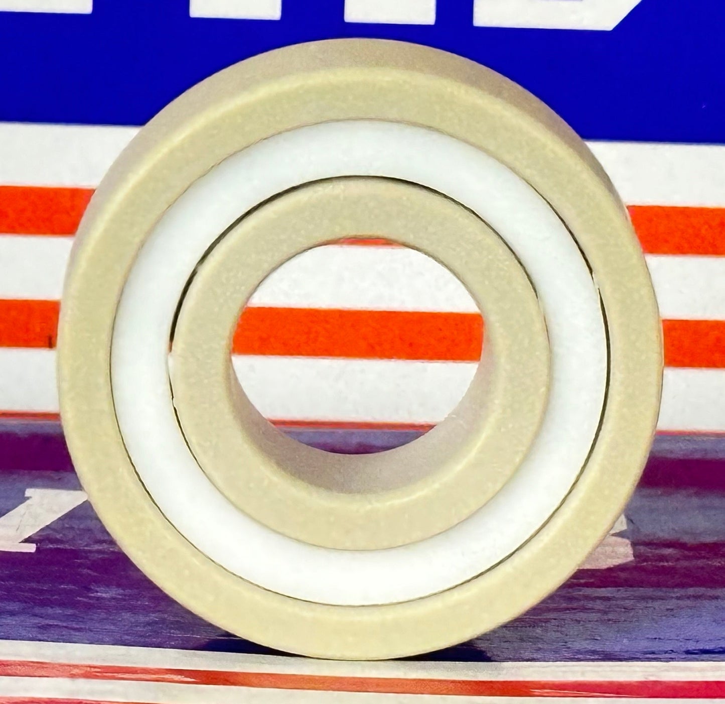 6202 PEEK Ball Bearing - Si₃N₄ Ceramic Balls - PTFE Cage - 15x35x11mm