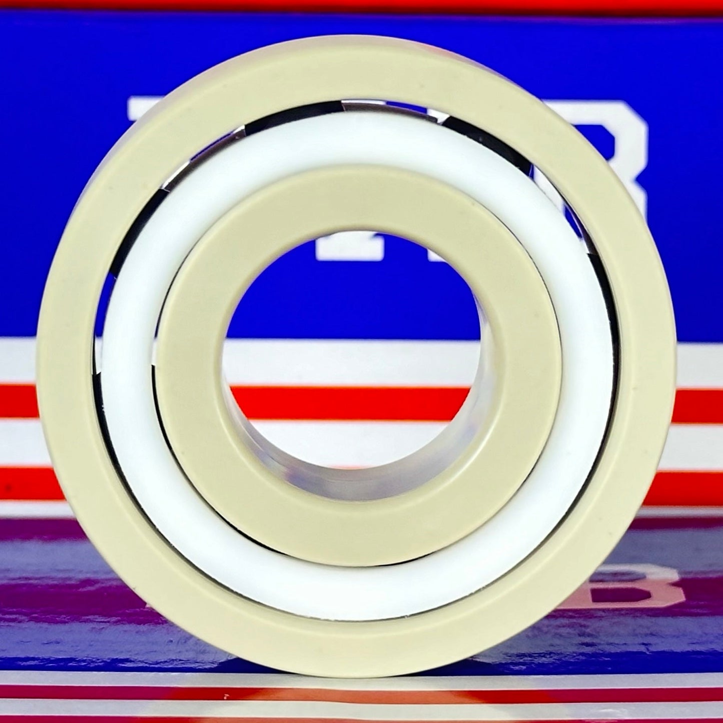 6204 PEEK Ball Bearing - Si₃N₄ Ceramic Balls - PTFE Cage - 20x47x14mm