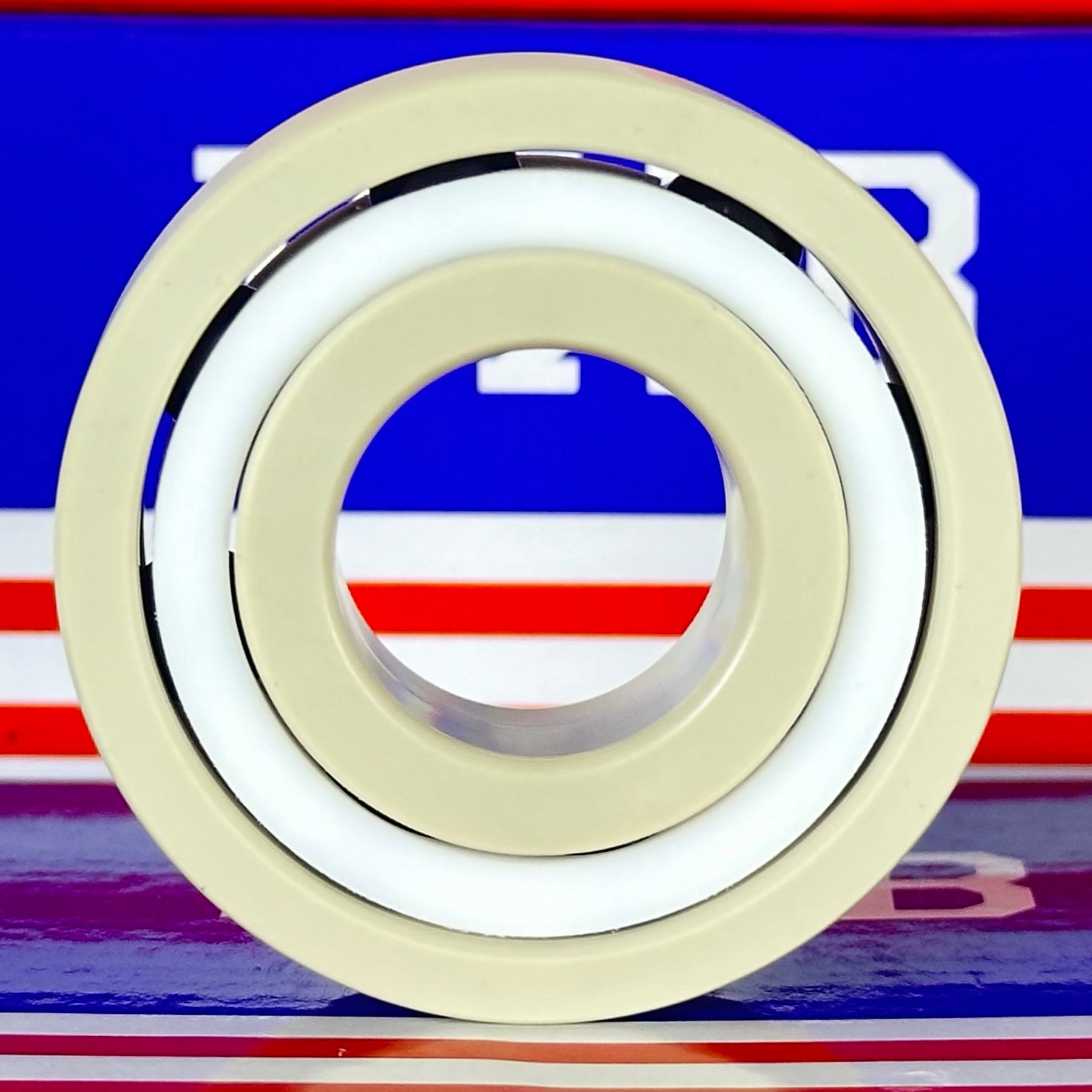 6204 PEEK Ball Bearing - Si₃N₄ Ceramic Balls - PTFE Cage - 20x47x14mm