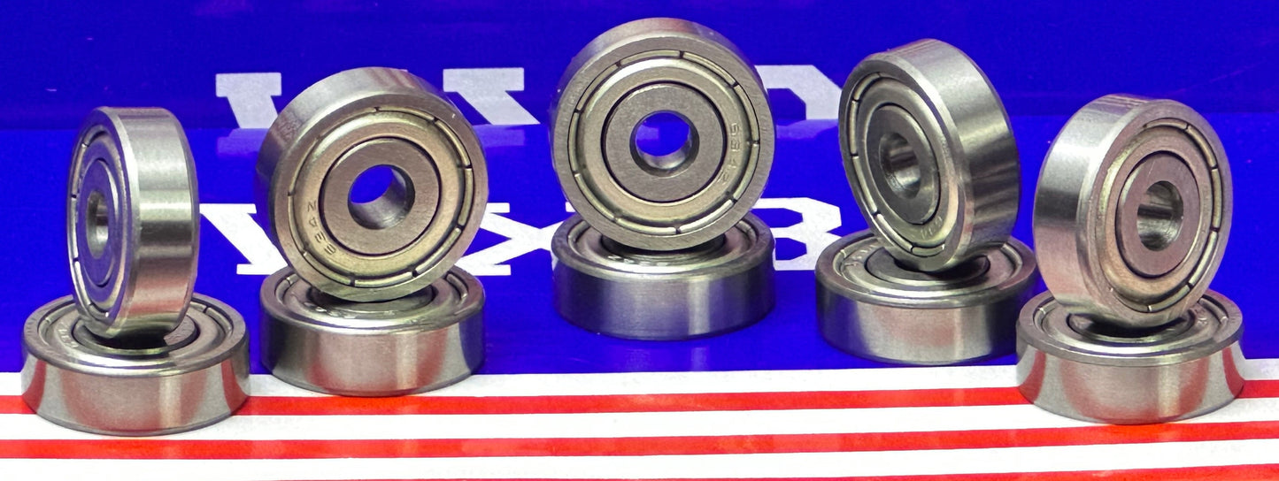 10-Pack 634ZZ Ball Bearing 4x16x5mm - Shielded - Miniature