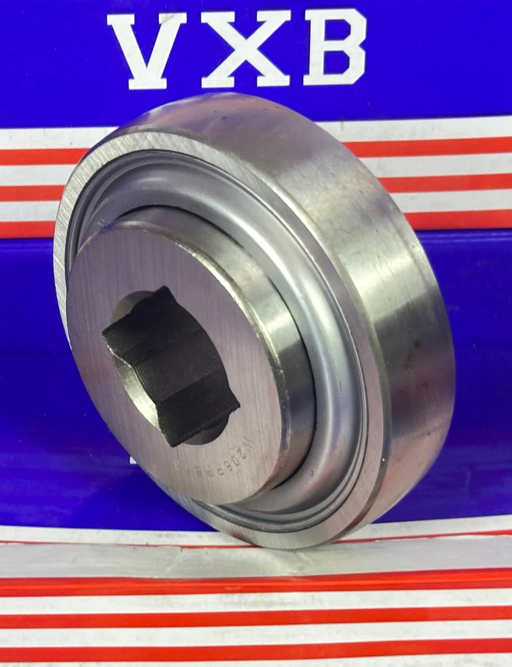 W208PPB13 Agriculture Heavy Duty Disc Harrow Bearing, 7/8" Square Bore, Non-Relubricable, Two Triple Lip Seals