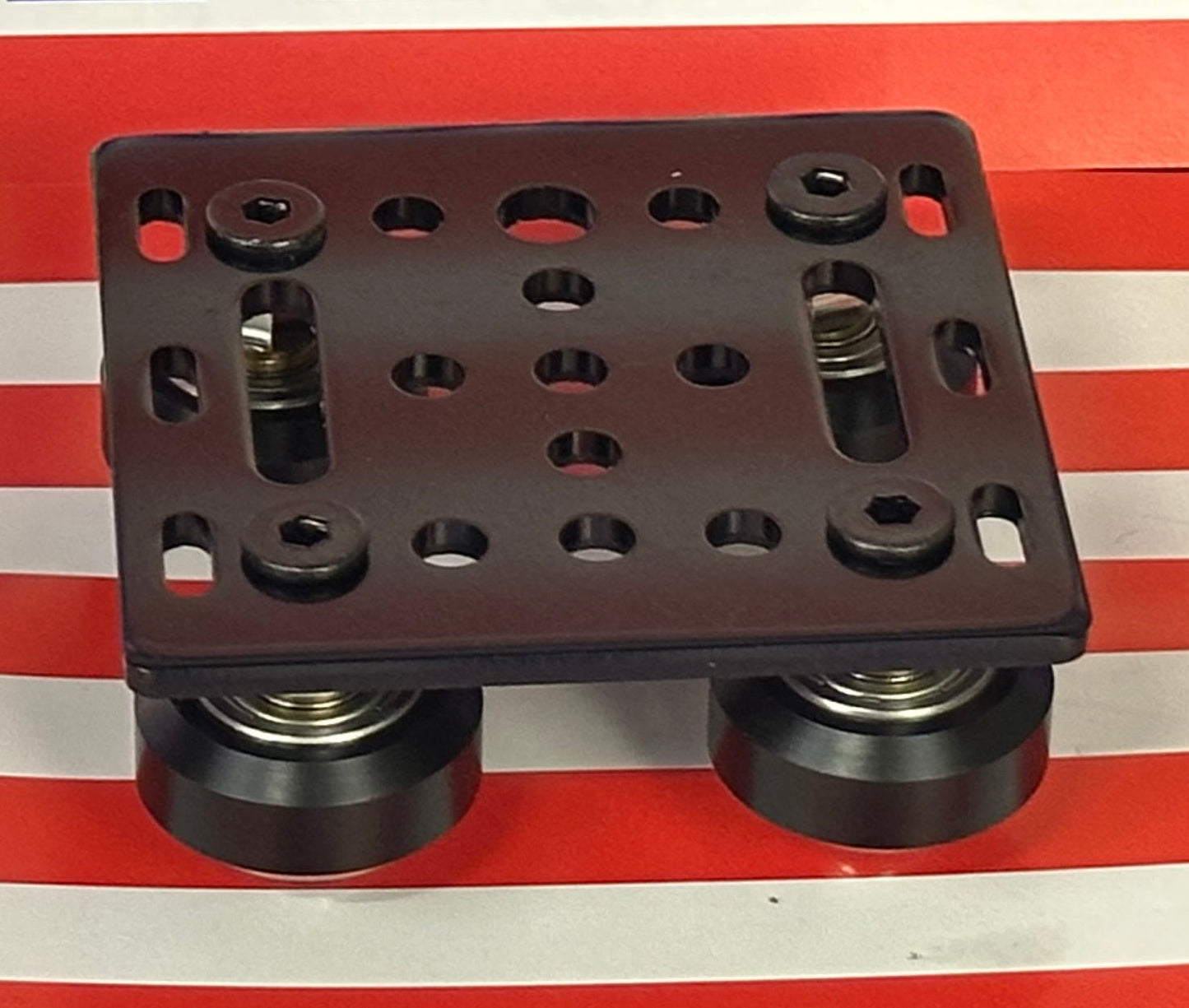 Black 2020 Aluminum Extrusion V-Slot Gantry Support Plate Set w Bearing Slide