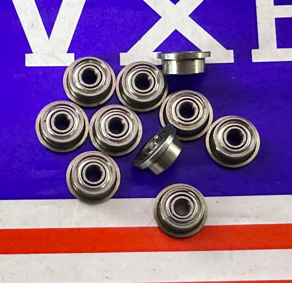 10-Pack Flanged Bearings 2x6mm Double Shielded 2x6x3 Miniature