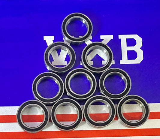 10-Pack Premium 6700-2RS Ball Bearings 10x15x4mm - Sealed