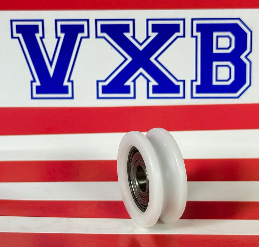 8x30x11 U Pulley Rubber Bearing - tire 8x30x11mm - Sealed - Miniature