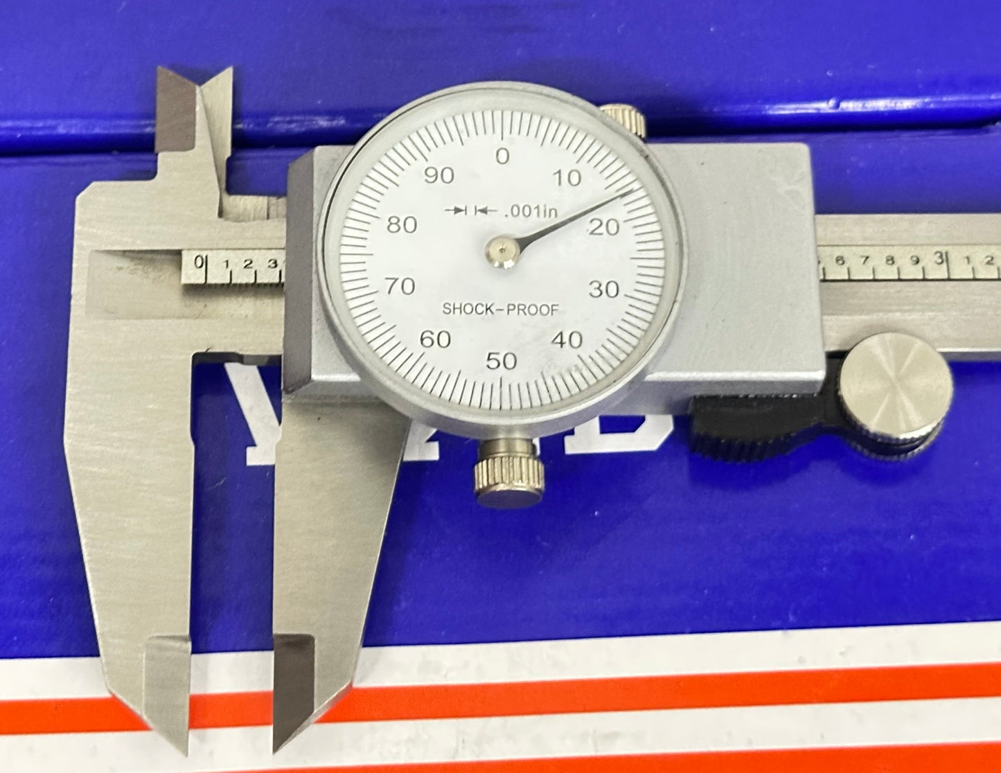 Old School Precision Dial Vernier Caliper Gauge Inch Measuring Tool 0-6"