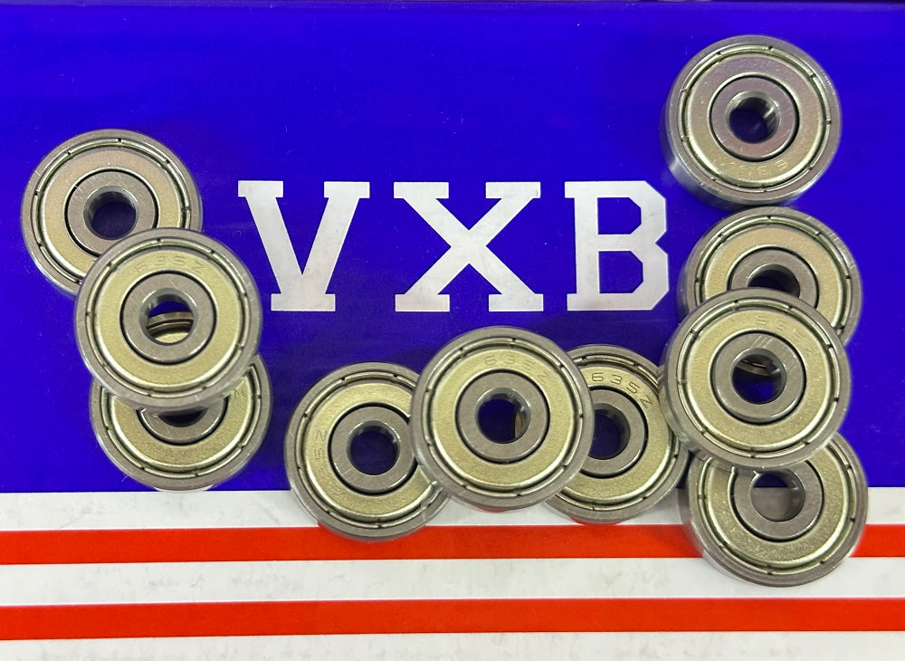 10-Pack 635ZZ 5x19x6mm Double Shielded Miniature Bearing