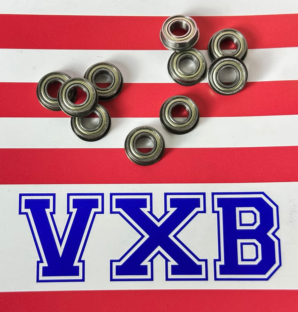 10-Pack Flanged Shielded Bearings 6x12x4 Miniature