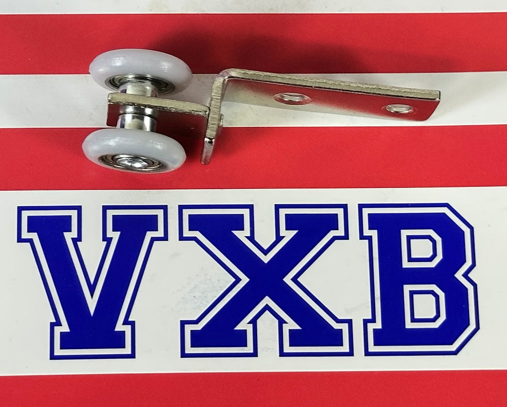 19mm Sliding Door Dual Wheels Bearing Hanger 65mm Long