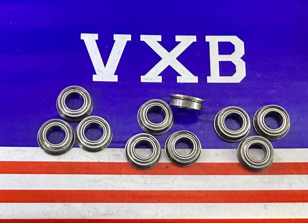 10-Pack Flanged Shielded Bearings MF95ZZ 5x9x3 Miniature