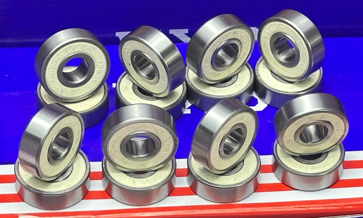 16-Pack inline Skates Sealed Smooth Hybrid Ceramic Bearing