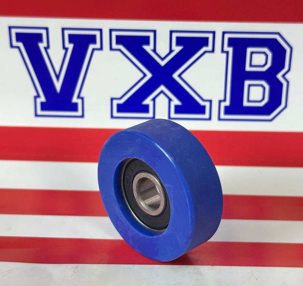8x35x12mm Polyurethane Rubber roller wheel Bearing Sealed Miniature - tire