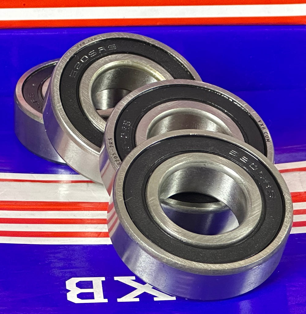 4-Pack 6205-2RS Ball Bearings Dual Sided Rubber Sealed 6205RS
