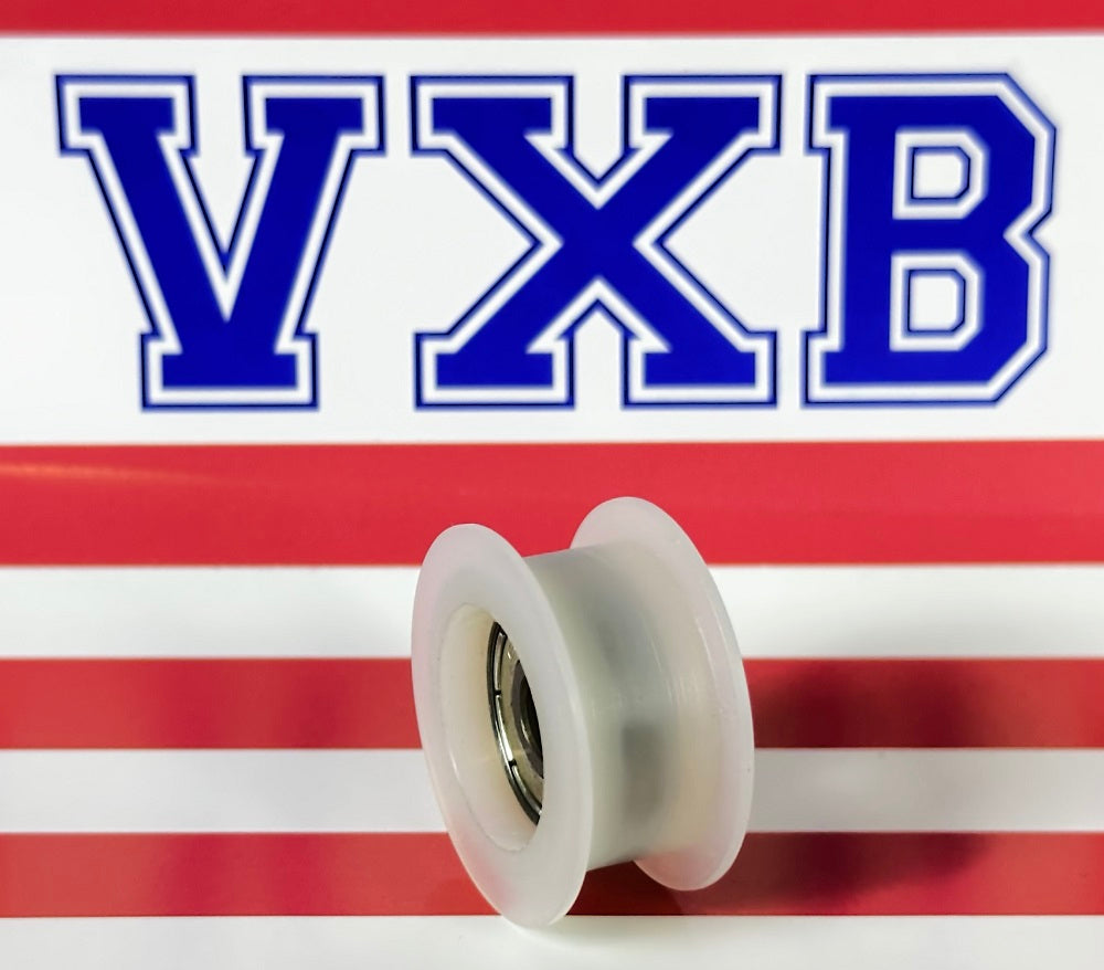 6mm Bore Bearing - 29mm H Groove Nylon Pulley Squared Groove Track Roller Bearing 6x29x13.5mm