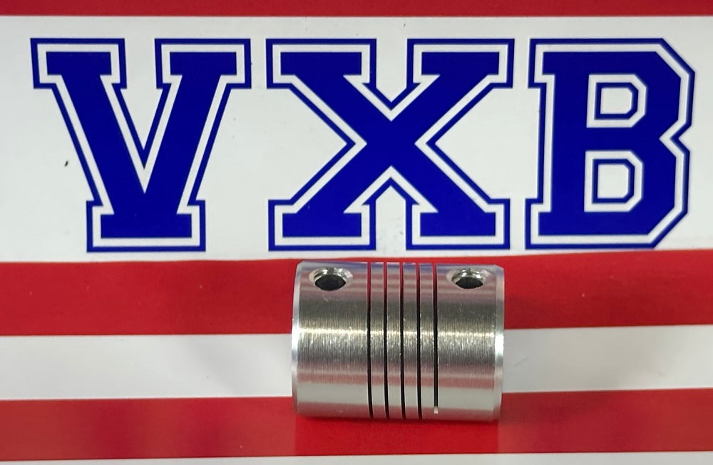 Flexible Parallel Aluminium Jaw Shaft CNC Coupling D19-L25-5x5mm