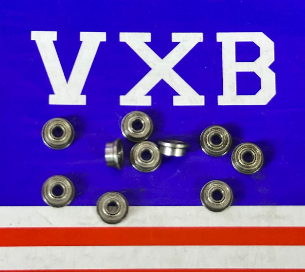 10-Pack Flanged Bearings 2x5mm Shielded 2x5x2.3 Miniature