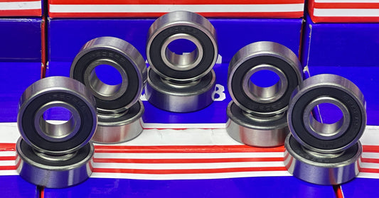 10-Pack 6202-2RS Bearing 15x35x11mm - Sealed