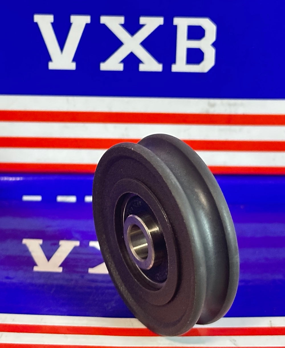 8mm Bore Bearing - 45mm Steel Wire Rope Cable Track Pulley 8x45x11.5mm