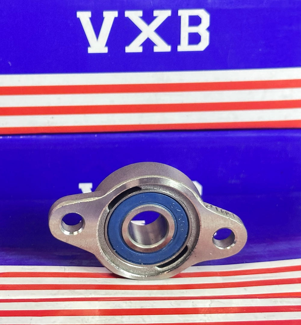 12mm Miniature Flanged Block Stainless Steel Mounted Bearing