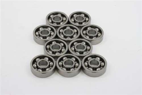 10-Pack 2x5x2mm Stainless Steel Open Bearing