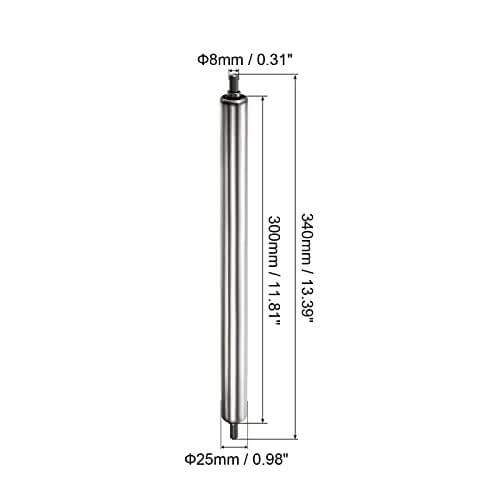 Gravity Conveyor Roller - 1" Diameter x 12" Length - Stainless Steel