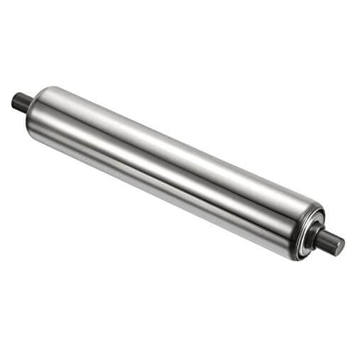 Gravity Conveyor Roller 1.5" Diameter x 8" Length - Stainless Steel