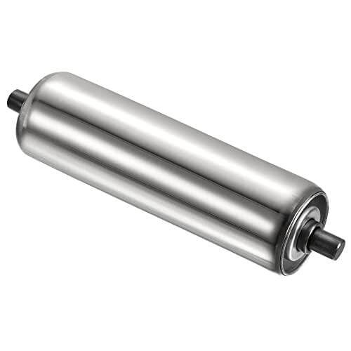 Gravity Conveyor Roller - 2" Diameter x 8" Length - Stainless Steel