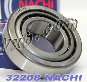32208 Nachi Tapered Roller Bearing Japan 40x80x23mm