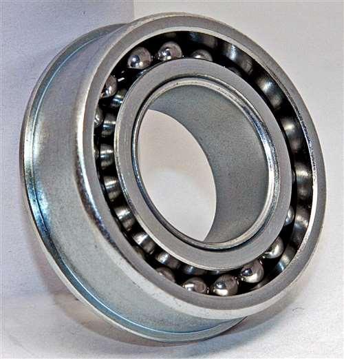 3/32x3/16x1/16 inch Flanged Hybrid Ceramic Bearing Open Miniature