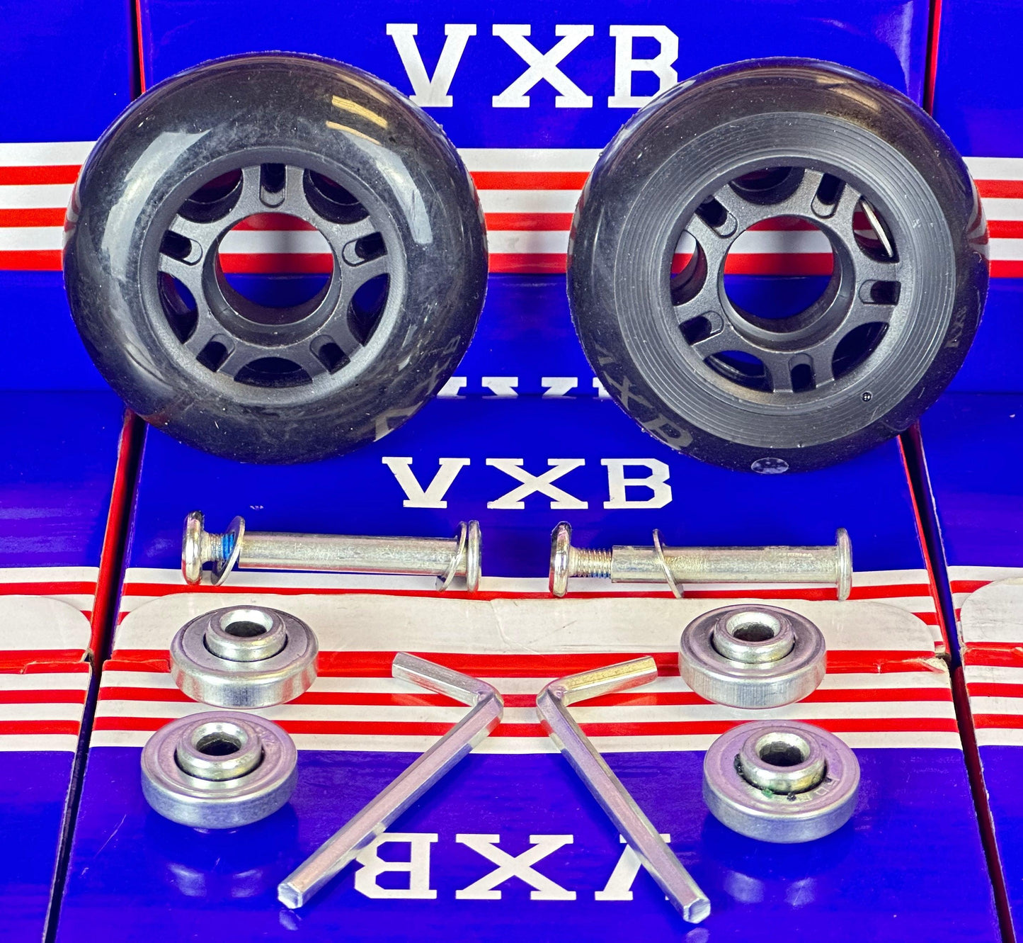 Travel Bags Replacement Luggage Gray Wheels Set Universal Suitcase Repair Kit Axles Wrench Bearing Skate Wheel Roller 70MM