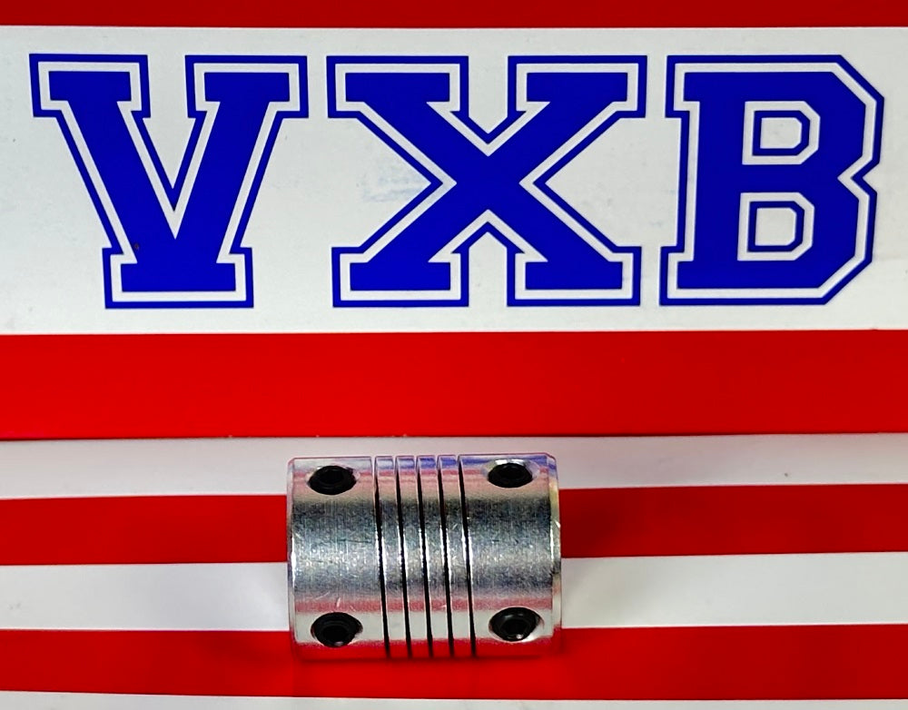 Flexible Parallel Aluminium Jaw Shaft CNC Coupling D19-L25-6x6.35MM