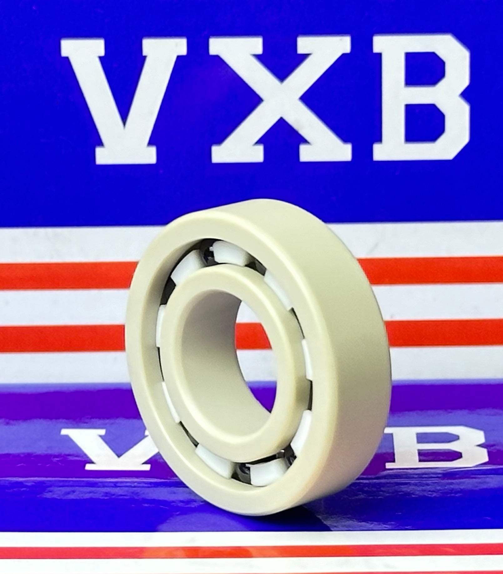 6002 PEEK Ball Bearing - Si₃N₄ Ceramic Balls - PTFE Cage - 15x32x9mm