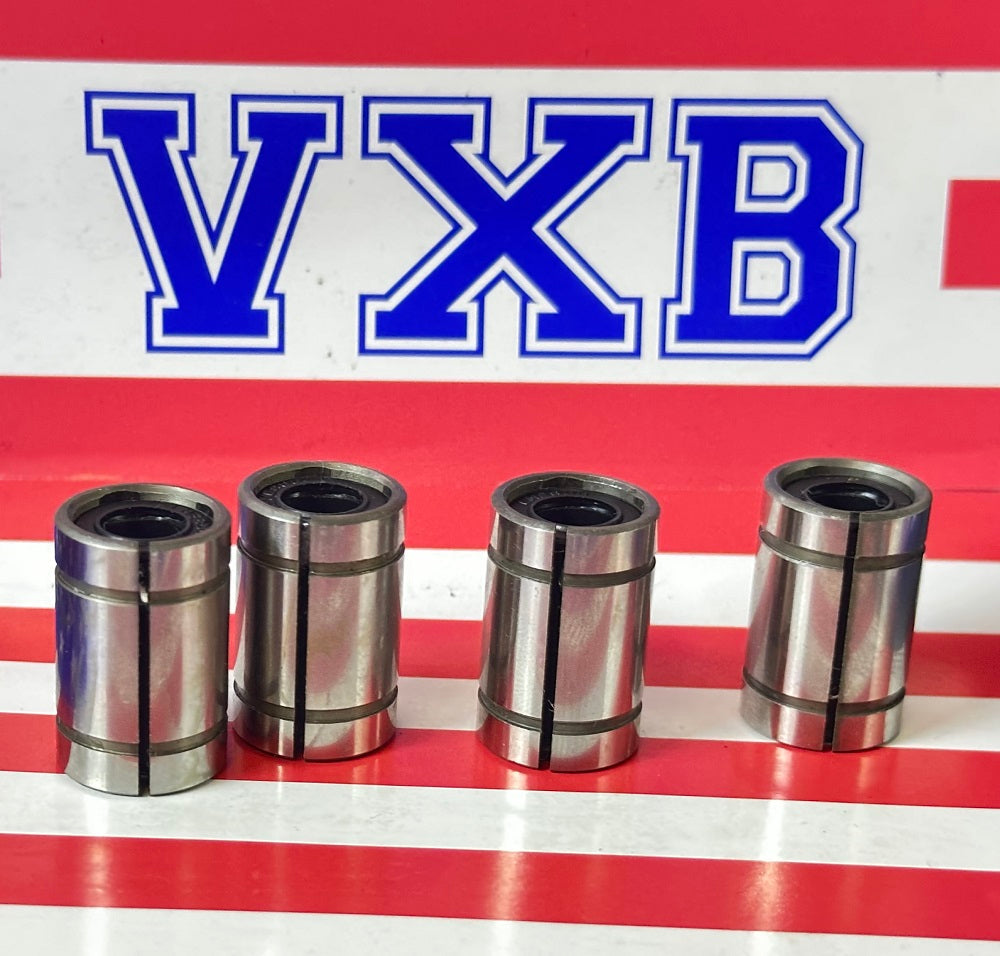 4-Pack LME8UUAJ Adjustable Bushing 8x16x25 Linear Motion Bearings