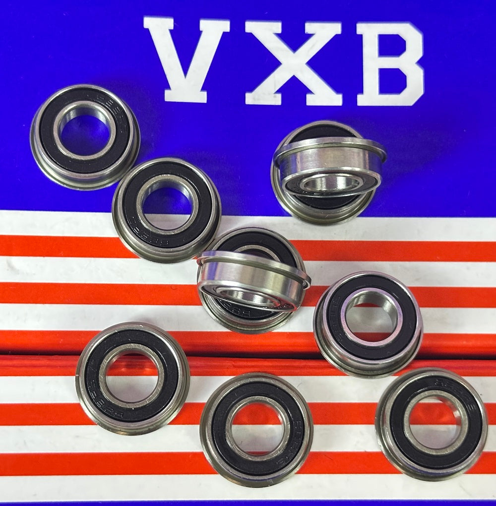 10-Pack Flanged Bearings F688-2RS 8x16x5mm - Sealed - Miniature