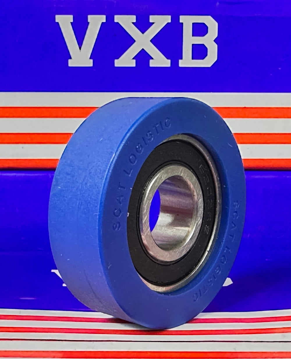 15x48x15mm Polyurethane Rubber roller wheel Bearing Sealed Miniature - tire