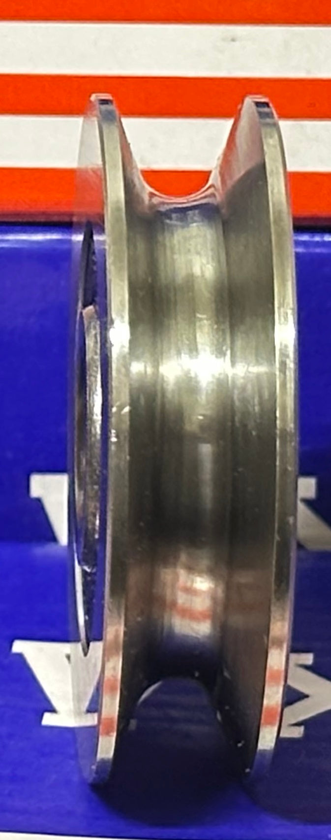12mm Bore Bearing - 50mm Steel Wire Rope Cable Track Pulley 12x50x13mm