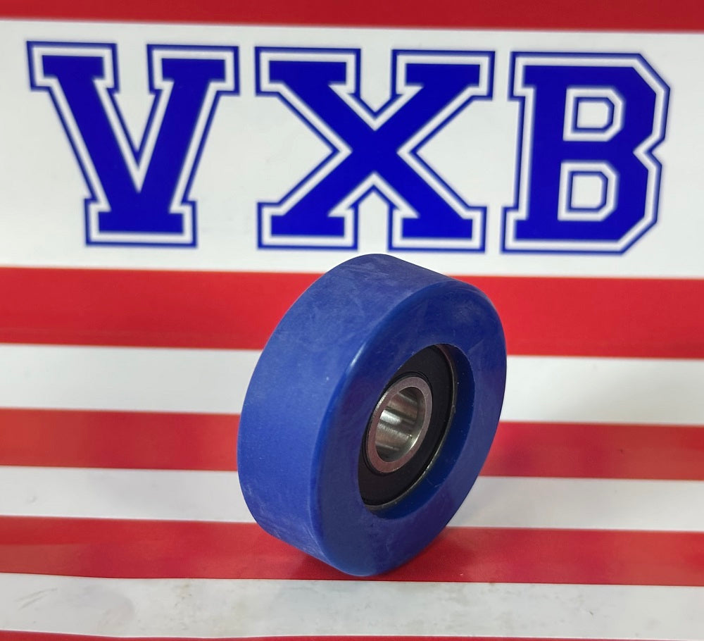 8x35x12mm Polyurethane Rubber roller wheel Bearing Sealed Miniature - tire