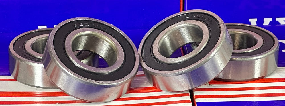 4-Pack 6205-2RS Ball Bearings Dual Sided Rubber Sealed 6205RS