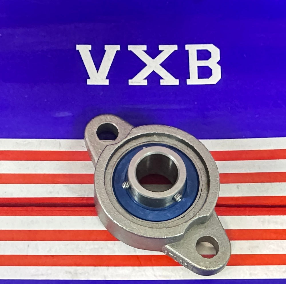 12mm Miniature Flanged Block Stainless Steel Mounted Bearing