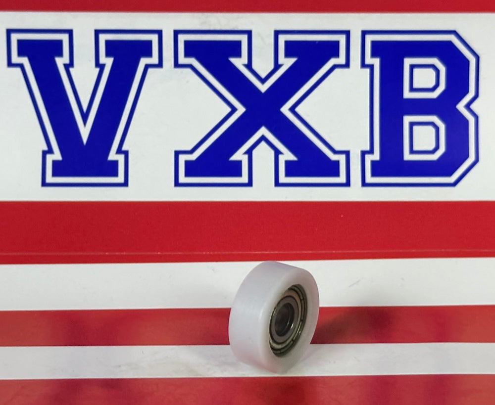 5mm Bore Bearing - 17mm White Plastic Tire 5x17x6mm