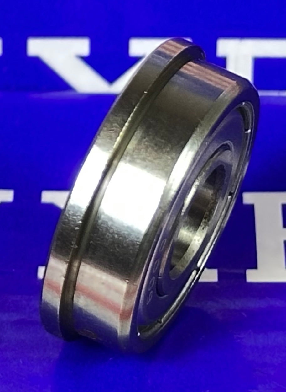 F6000ZZ Flanged Shielded Miniature Ball Bearing 10x26x8mm