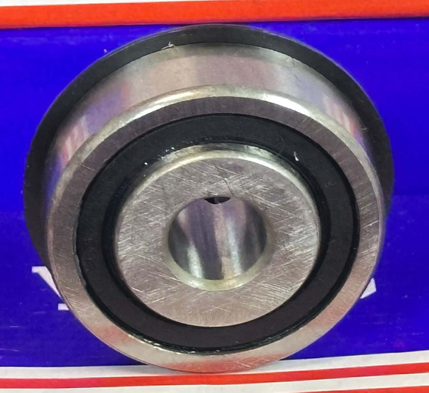 7608DLG-2RS Ball Bearing 1/2" Bore: 1-3/4" x OD - Snap Ring - Extended inner Ring