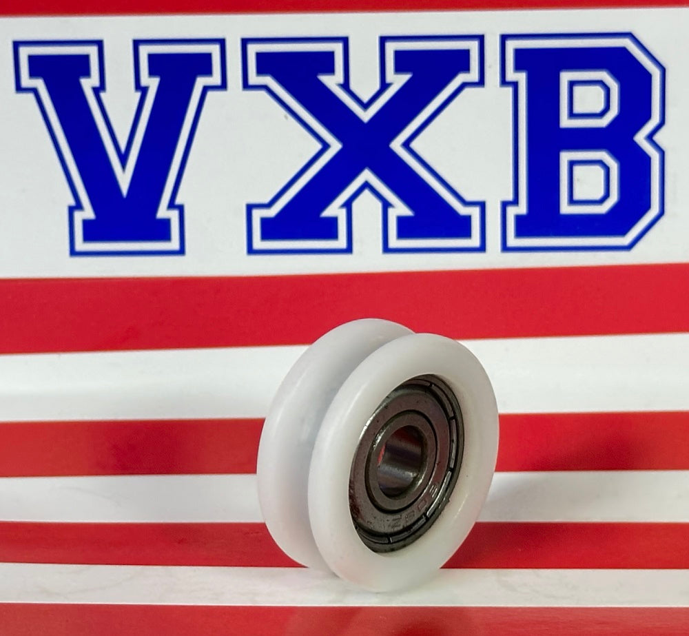 8x30x11 U Pulley Rubber Bearing - tire 8x30x11mm - Sealed - Miniature