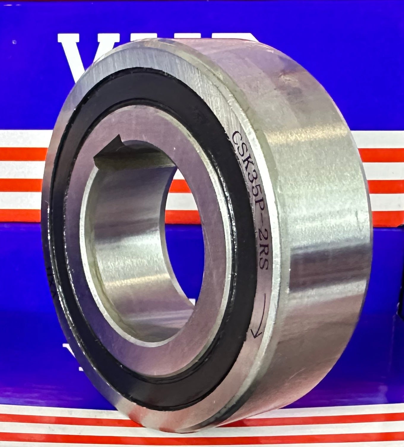 CSK35P-2RS One-Way Bearing Sealed Sprag Freewheel Clutch Bearing With One Key-way on the inner Ring
