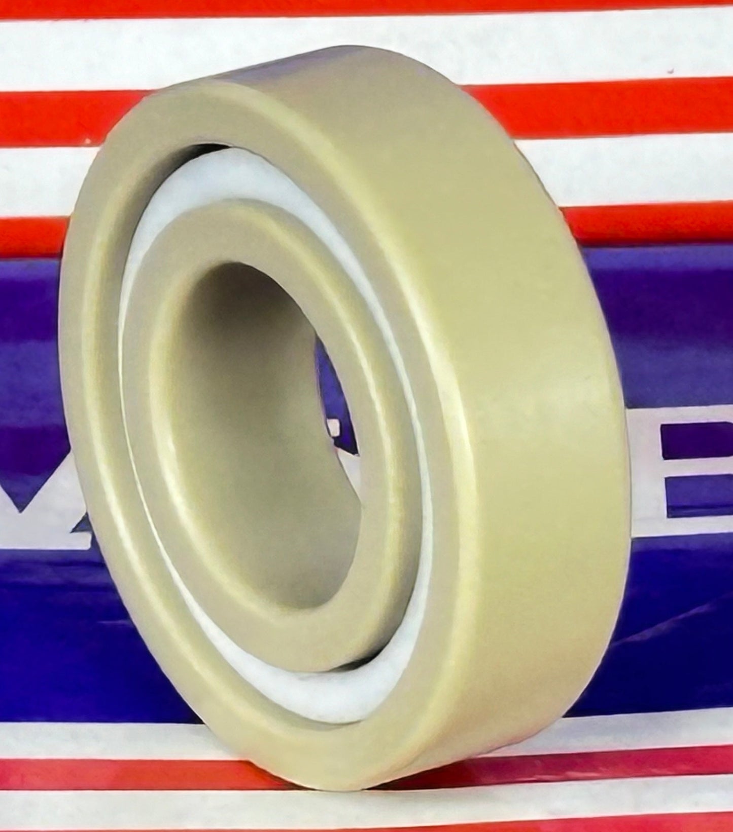 6003 PEEK Ball Bearing - Si₃N₄ Ceramic Balls - PTFE Cage - 17x35x10mm