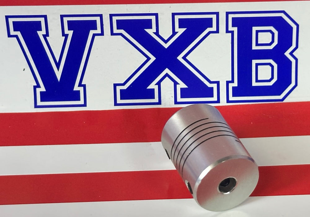 Flexible Parallel Aluminium Jaw Shaft CNC Coupling D19-L25-5x5mm