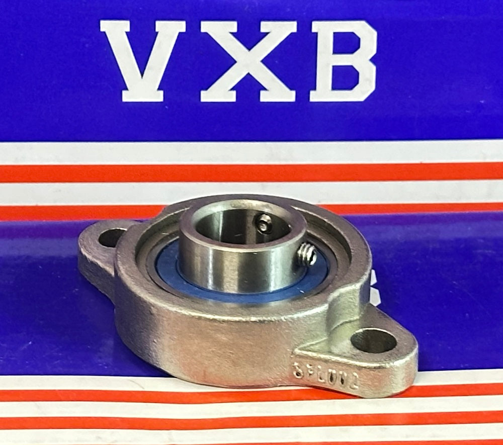 15mm Miniature Flanged Block Stainless Steel Mounted Bearing