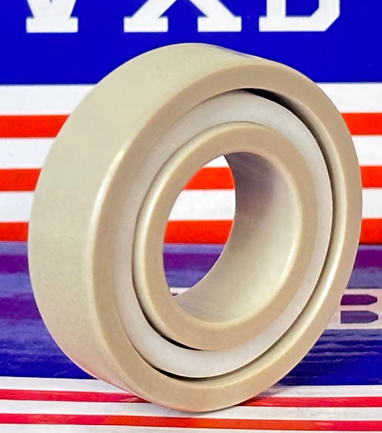 6004 PEEK Ball Bearing - Si₃N₄ Ceramic Balls - PTFE Cage - 20x42x12mm