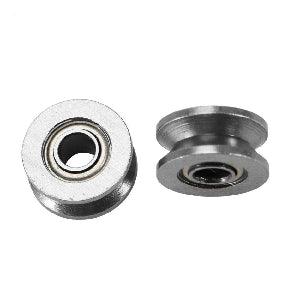 3mm ID x 12mm OD Pulley V Groove Track Roller Bearing 3x12x4mm